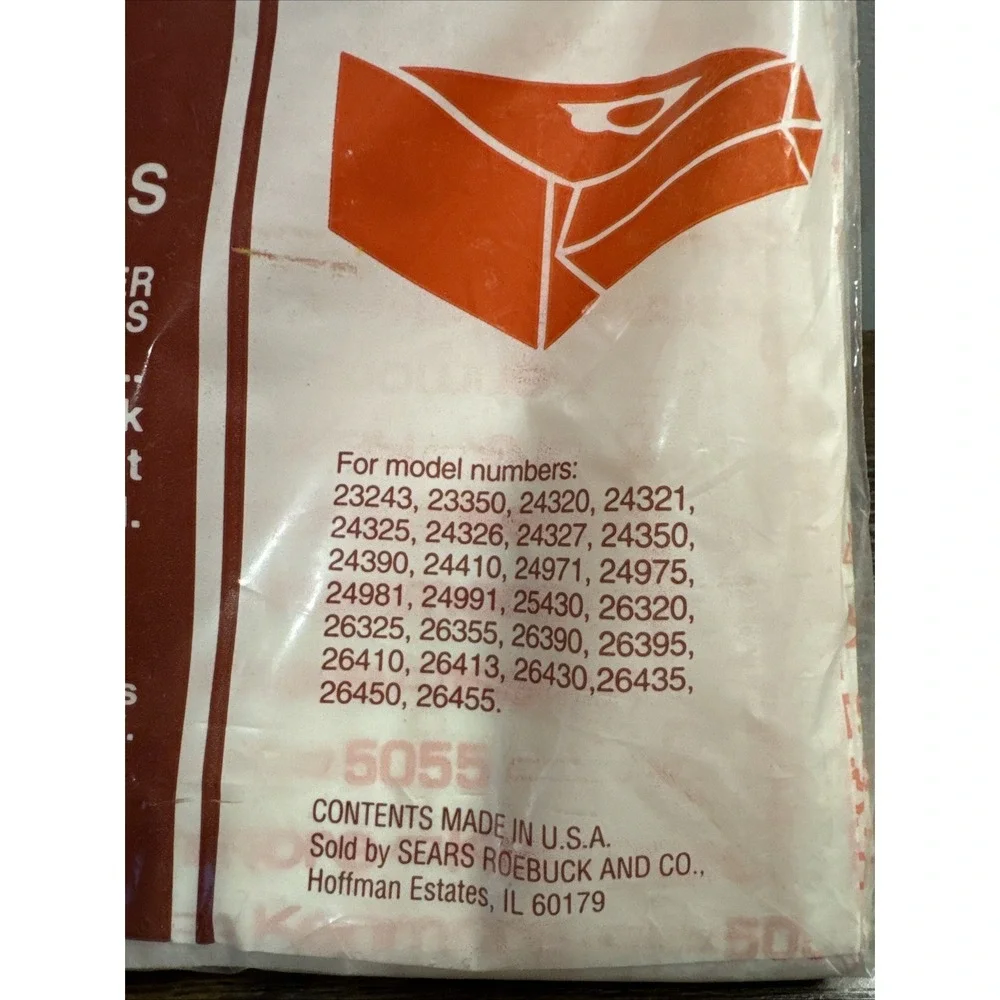 VTG Sears 15‎ NEW Kenmore Canister Vacuum Cleaner Bags Style 20-5044